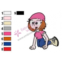 Meg Griffin Family Guy Embroidery Design 05